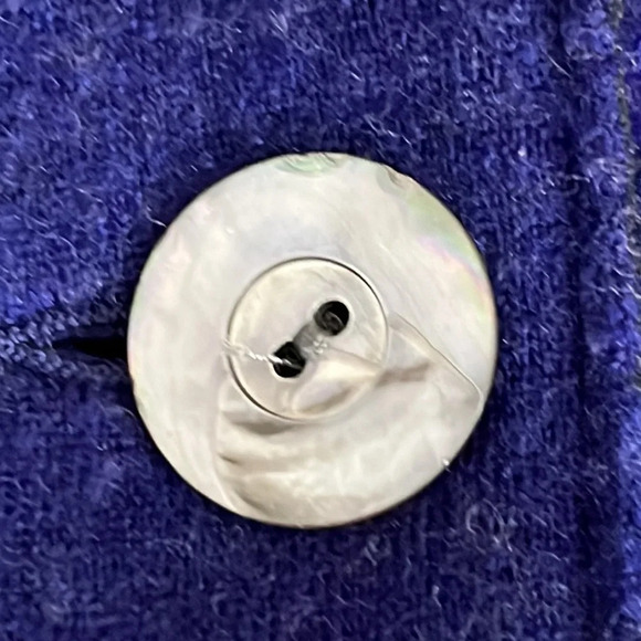 Eileen Fisher Felted Merino Double Knit Jacket in Ultramarine - Size Medium - Picture 8 of 8